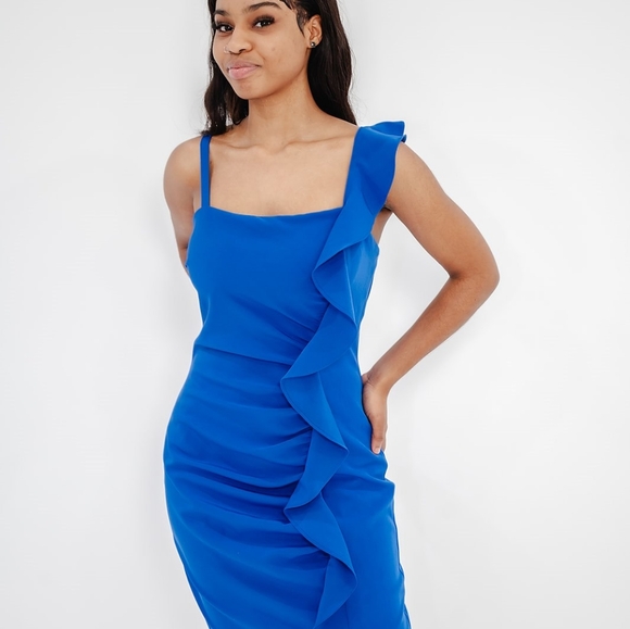 GUESS Gab Ruffled Bodycon Dress - Picture 2 of 4